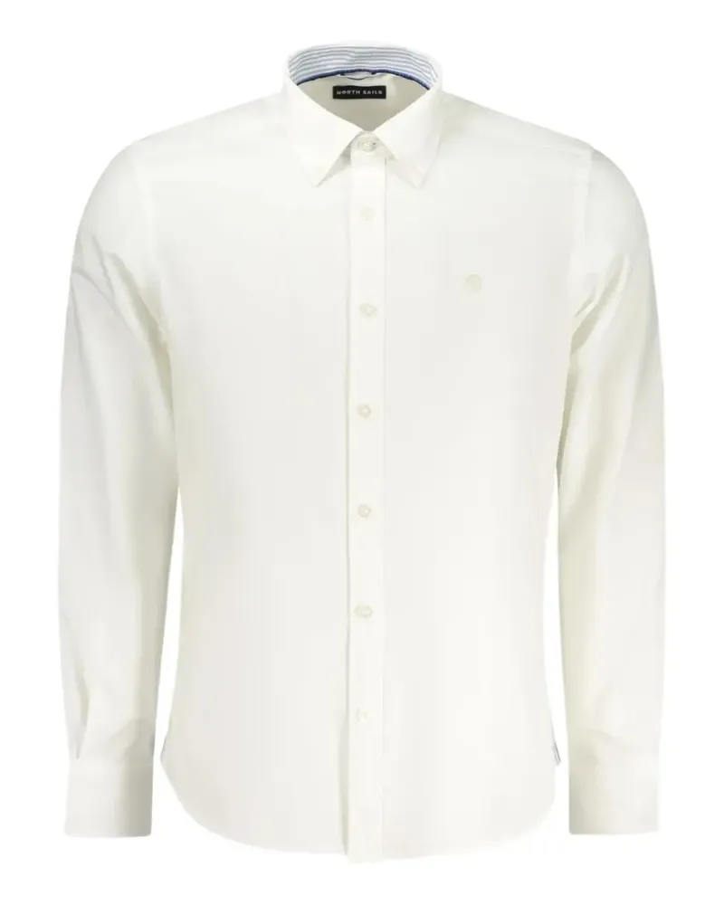 North Sails logo-embroidered shirt - Weiß Weiß