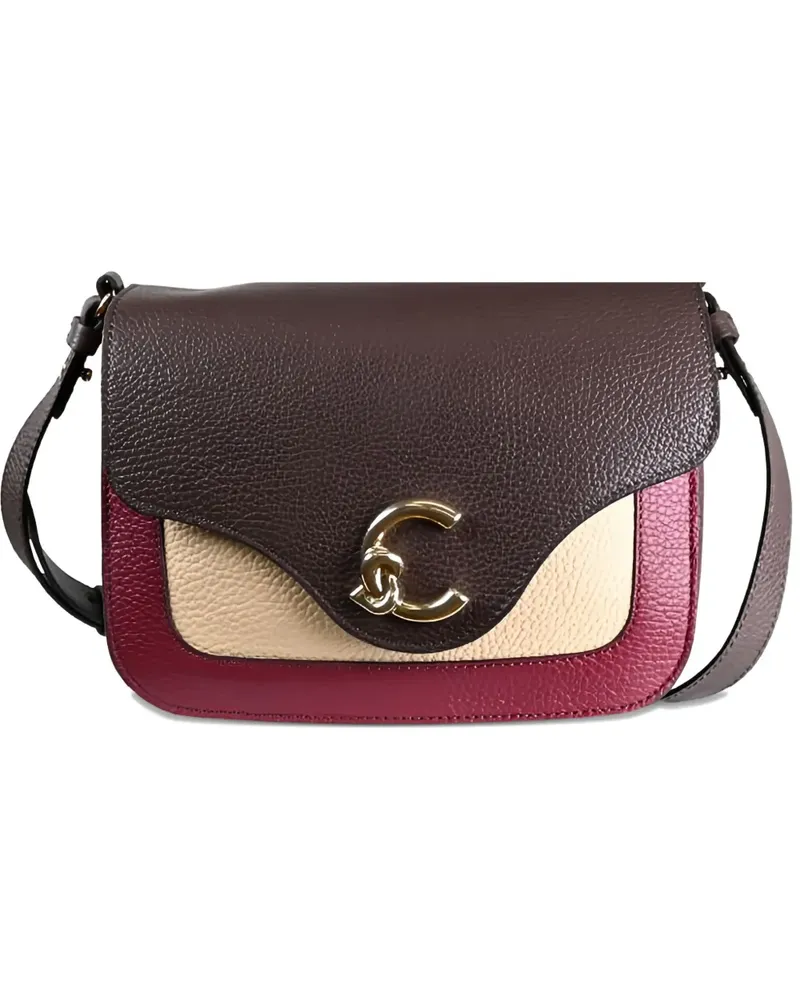 Coccinelle small C-Me Tricolor cross body bag - Braun Braun