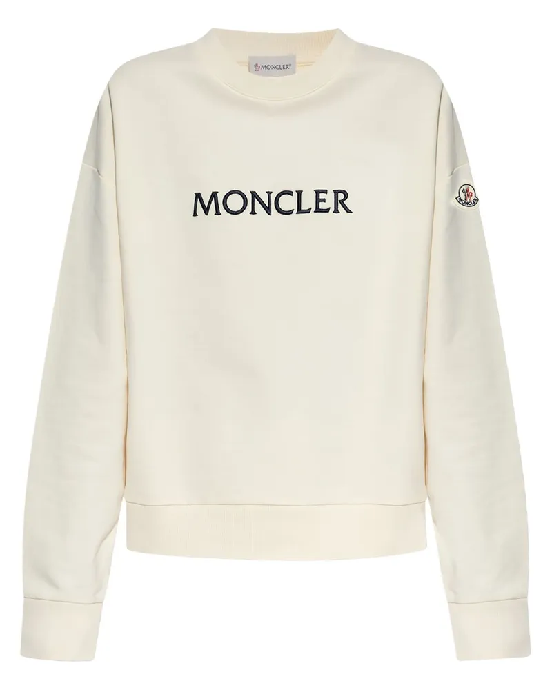 Moncler Sweatshirt mit Logo-Stickerei - Nude Nude