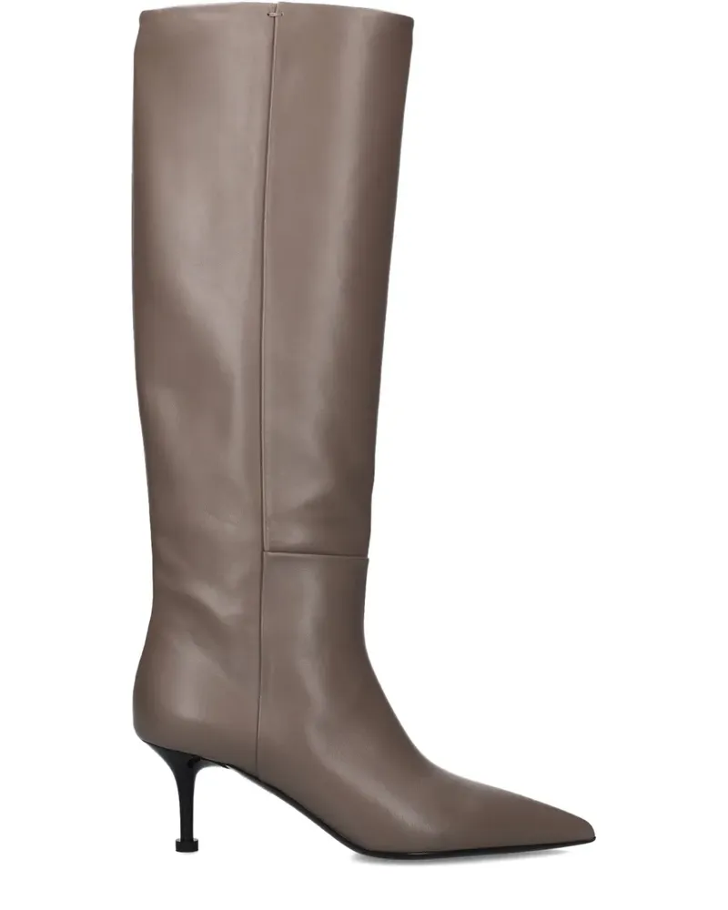 Premiata 65mm pointed heeled boot - Nude Nude