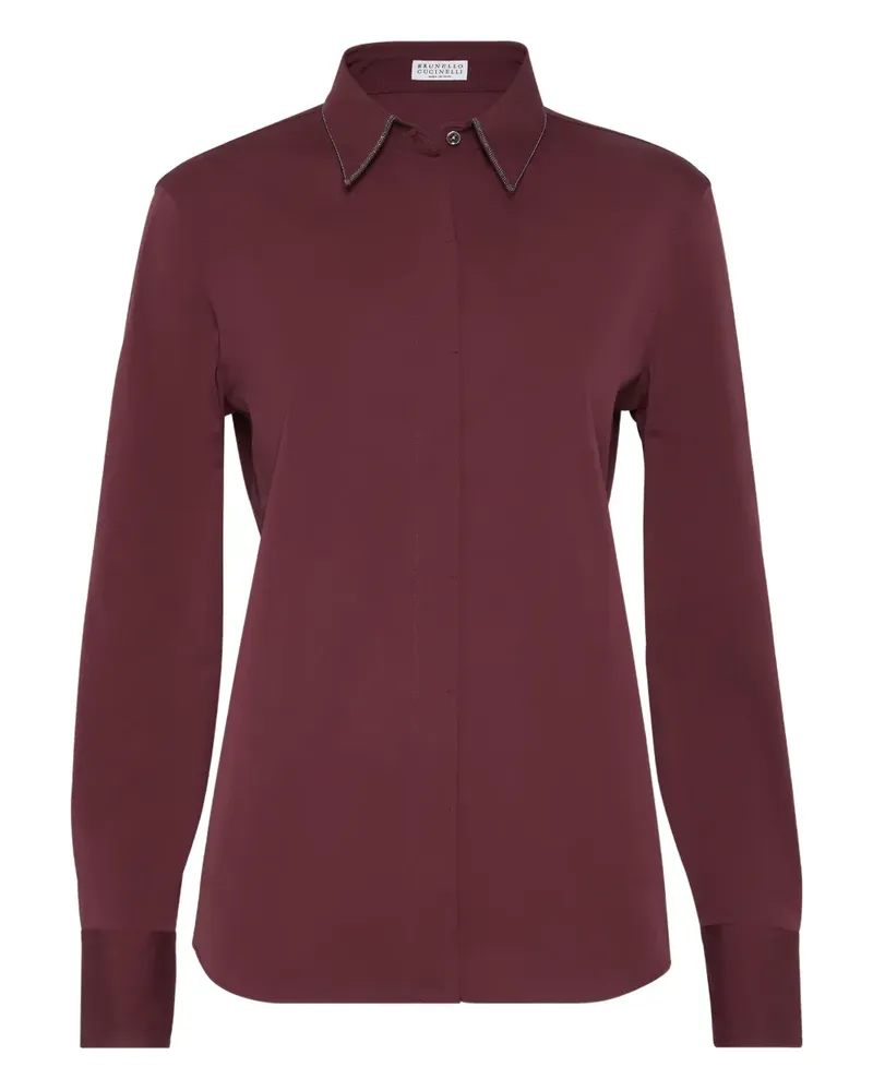 Brunello Cucinelli Langärmeliges Hemd - Rot Rot