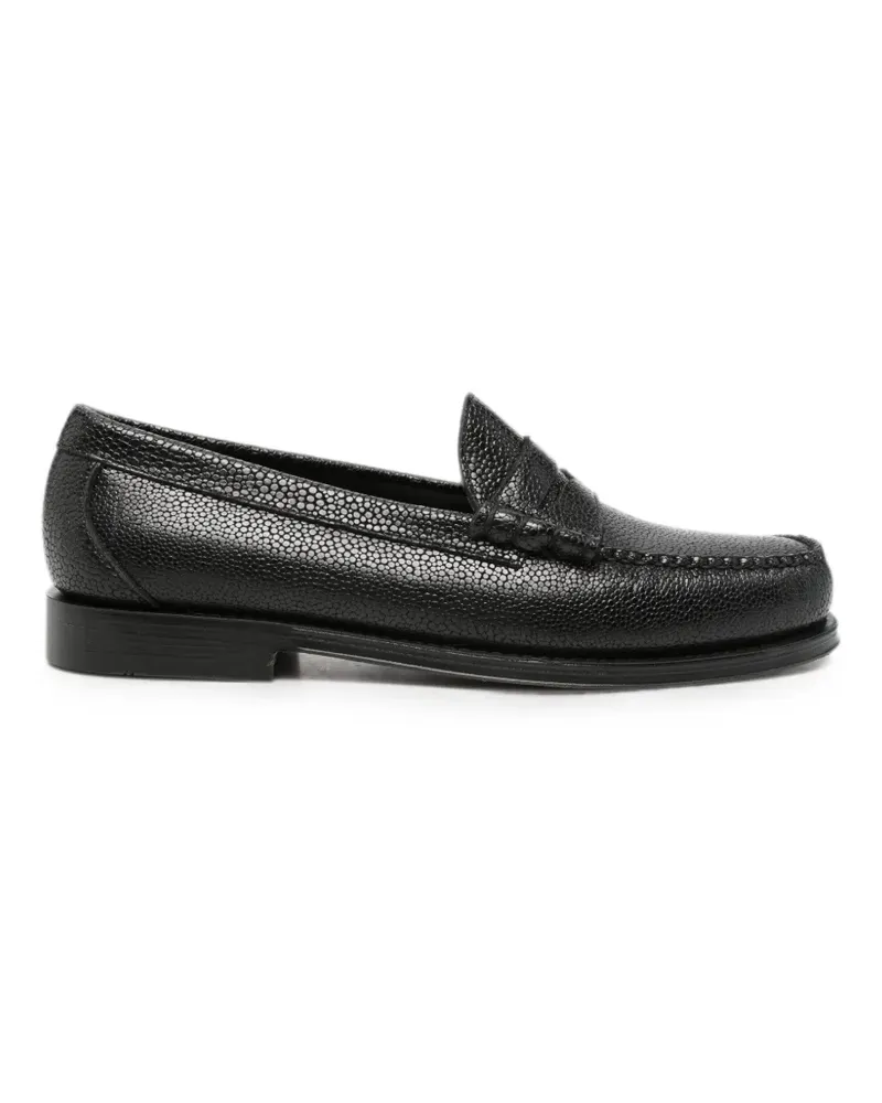 G.H. Bass & Co. Weejuns Larson stingray-effect leather loafers - Schwarz Schwarz