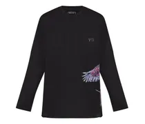 x Adidas T-Shirt mit grafischem Print - Schwarz