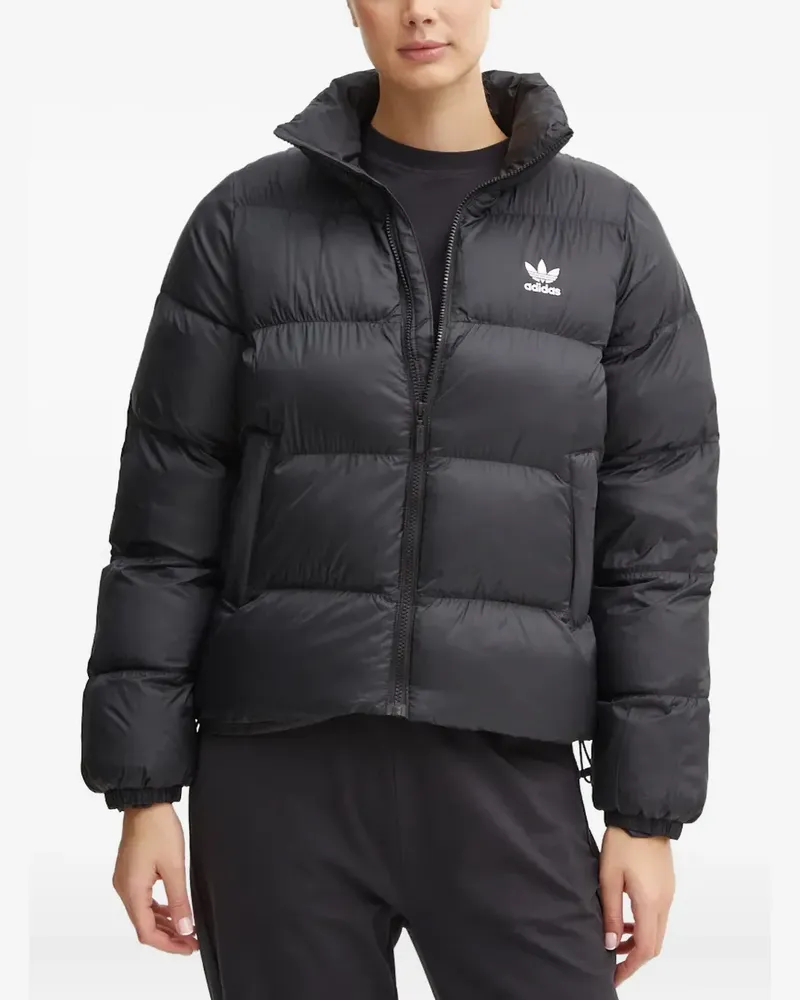 adidas Adicolor quilted puffer jacket - Schwarz Schwarz