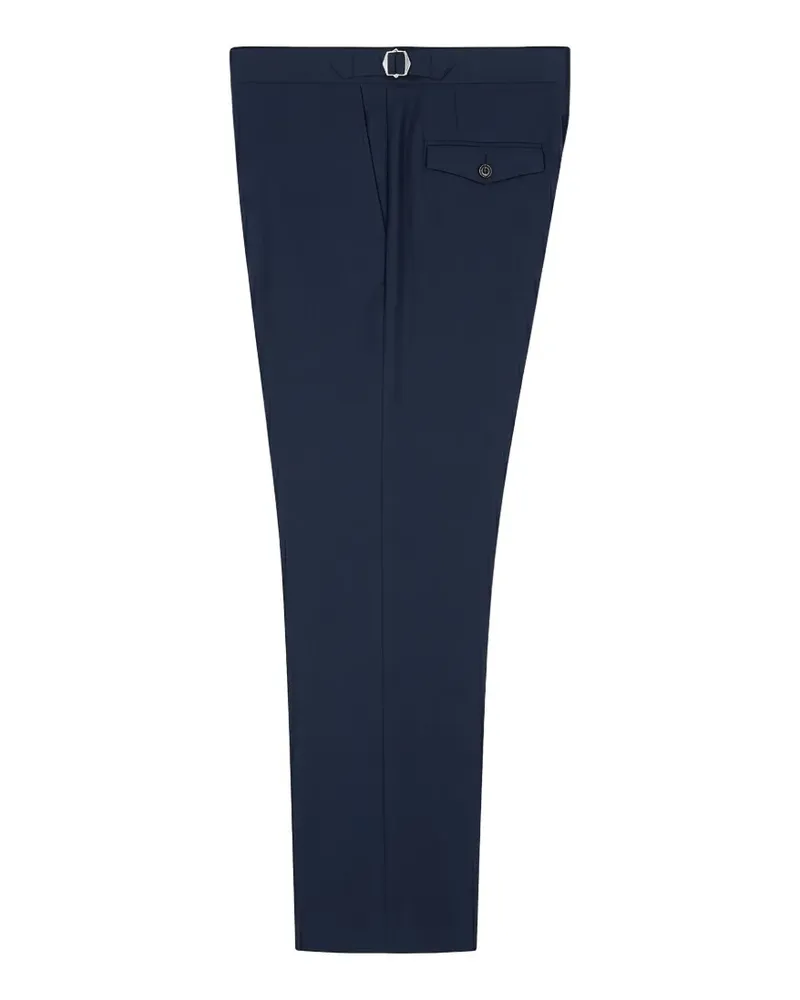 Tombolini buckle-detail pleated trousers - Blau Blau