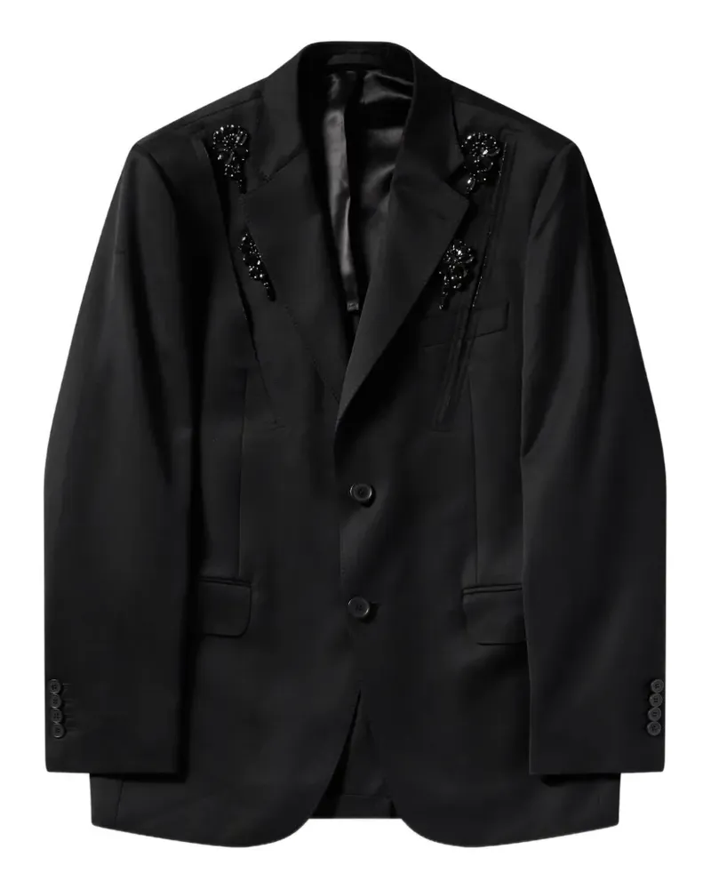 Simone Rocha Verzierter Blazer - Schwarz Schwarz