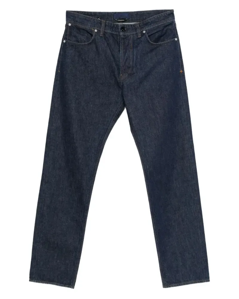 Stone Island star motif denim - VJ201 BLUE RINSE Vj201