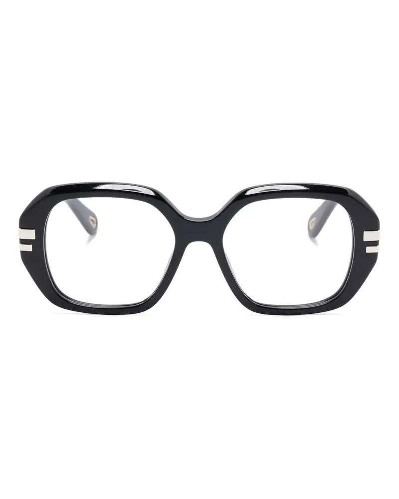 Chloé Brille mit eckigem Gestell - Schwarz Schwarz
