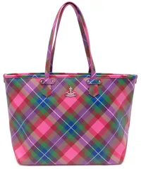 Vivienne Westwood Colette Tartan Tote Bag Rosa