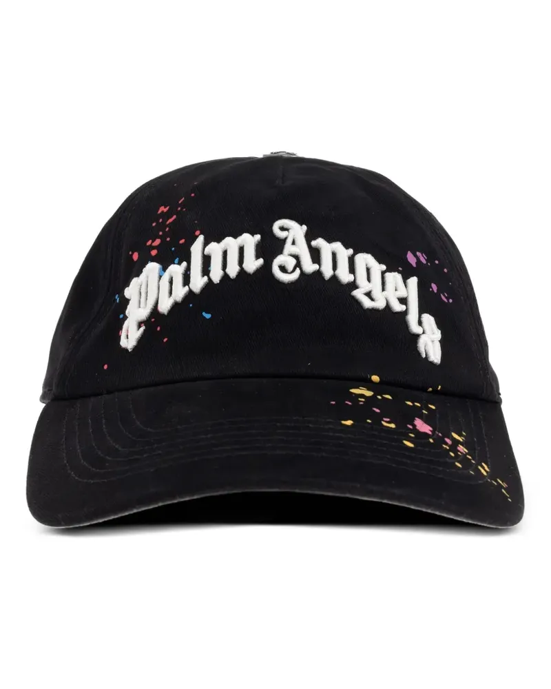 Palm Angels Baseballkappe mit Farbklecks-Print - Schwarz Schwarz