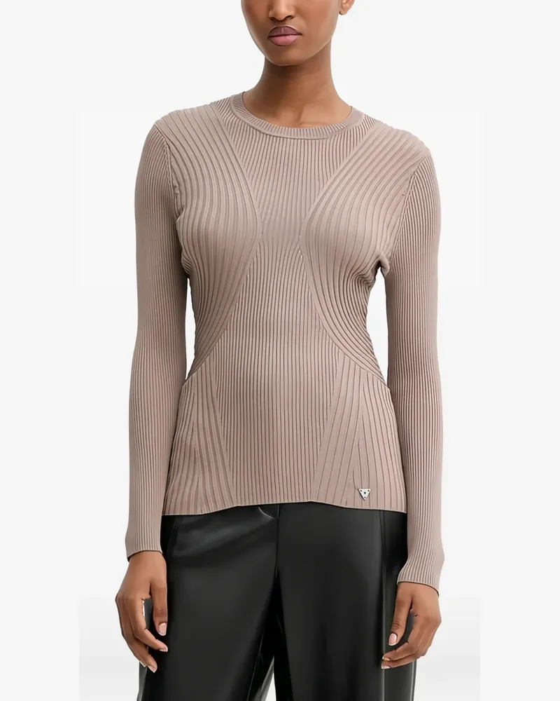 Guess Hanna ribbed sweater - Nude Nude