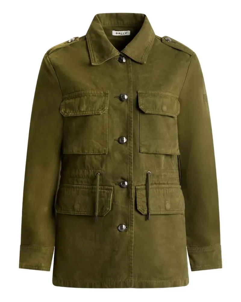 Bally Military-Jacke mit Schulterklappen - Grün Grün