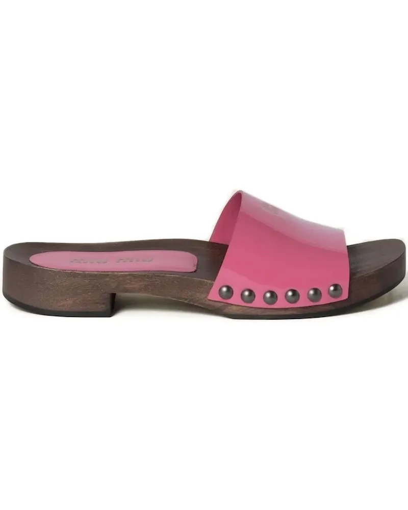 Miu Miu Sandalen mit Nieten - Rosa Rosa