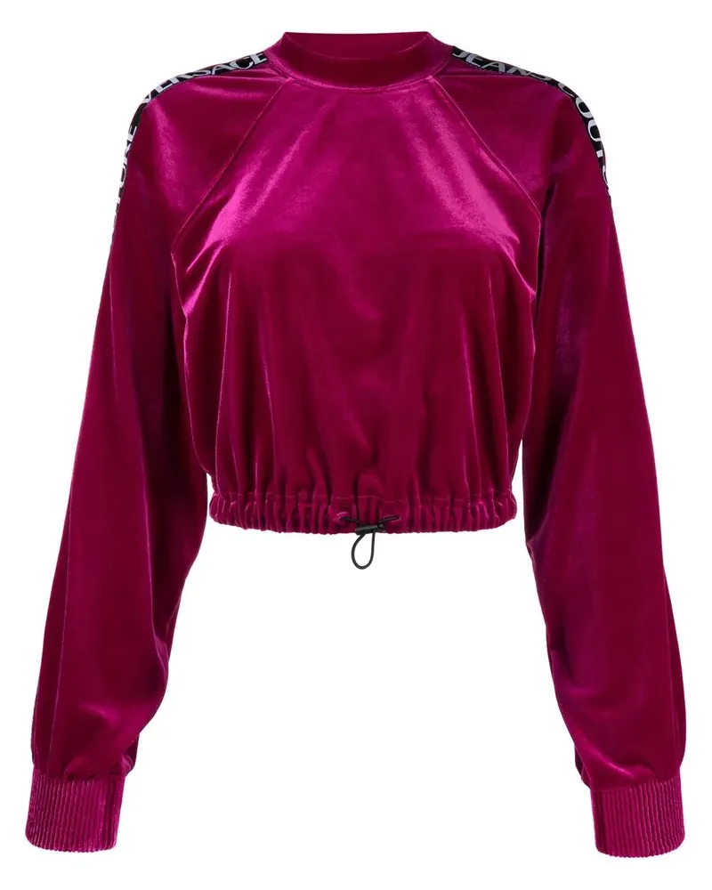 Versace Jeans Sweatshirt mit Logo-Streifen - Rosa Rosa
