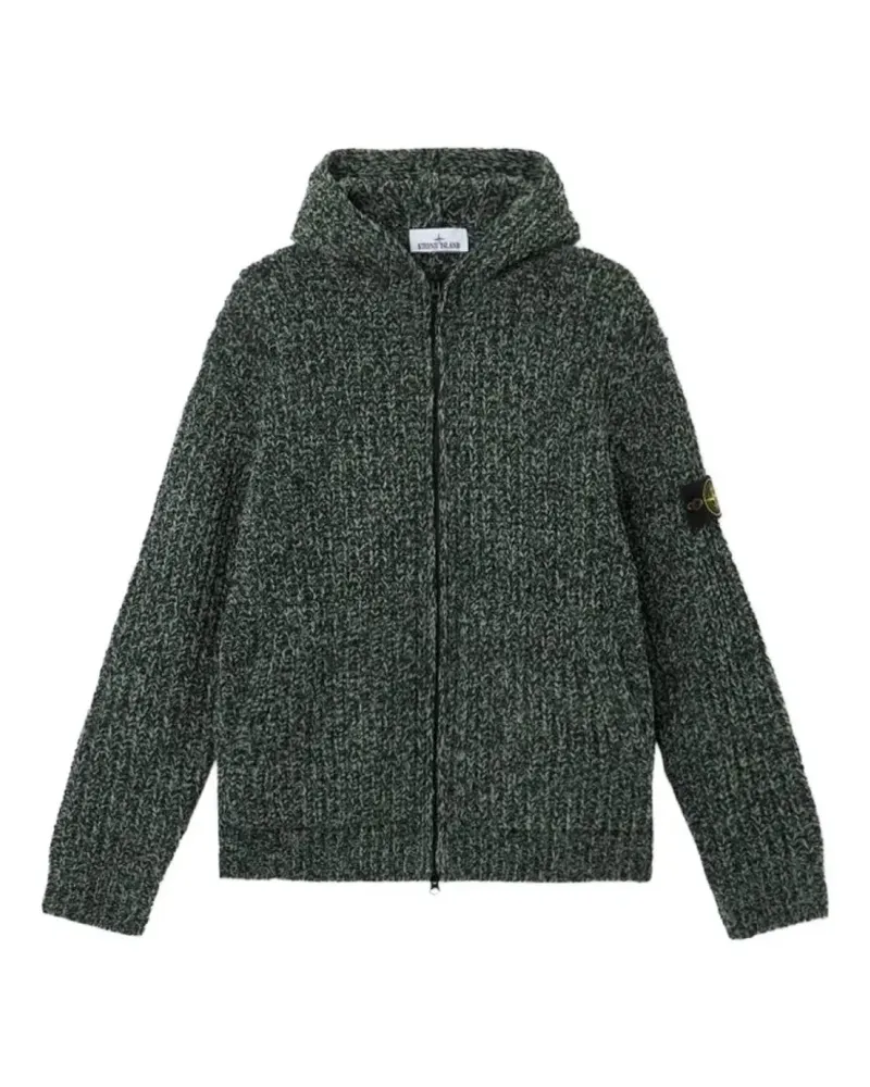 Stone Island 5100065 Mouliné Chenille-Pullover - Grün Grün