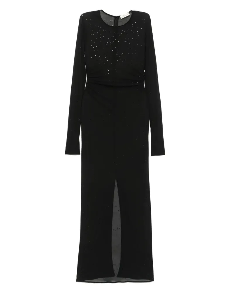 Blumarine Semi-transparentes Maxikleid - Schwarz Schwarz