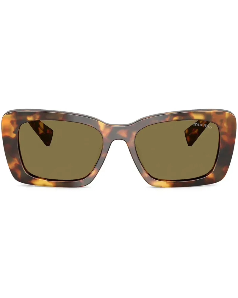 Miu Miu Sonnenbrille mit Oversized-Gestell - Braun Braun