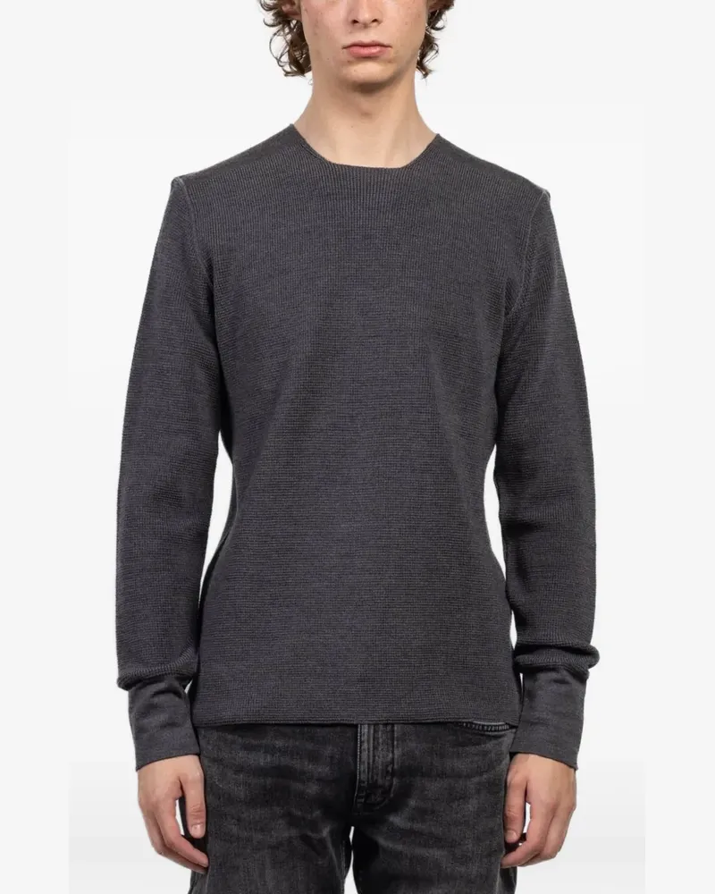 Hannes Roether structured sweater - Grau Grau