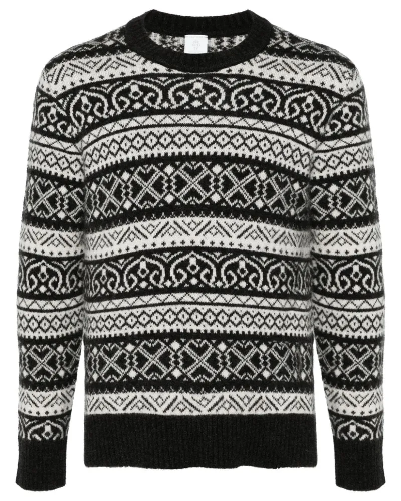 Eleventy Pullover mit Fair-Isle-Intarsie - Schwarz Schwarz