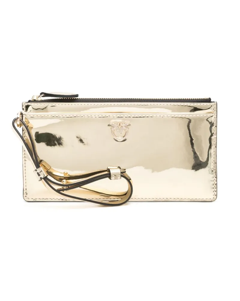 Pinko Kartenetui in Lackoptik - Gold Gold
