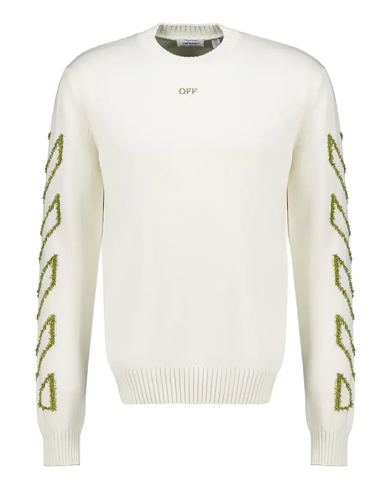 OFF-WHITE Diag outline knitted jumper - Nude Nude