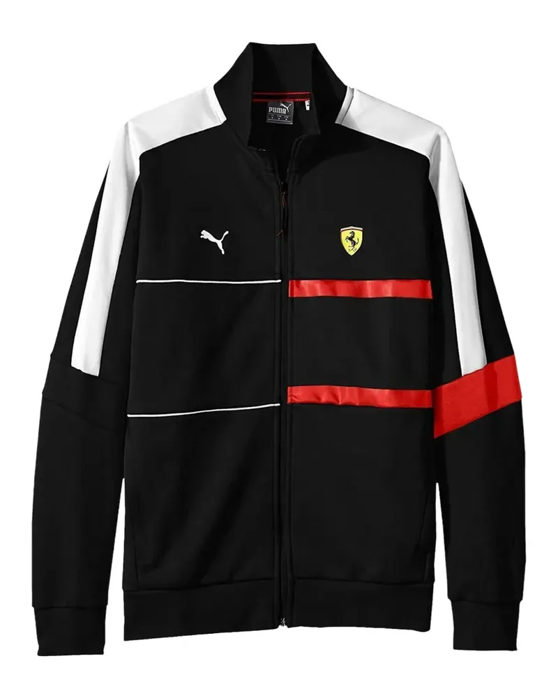 Puma Ferrari Sweatshirt mit Logo-Print - Schwarz Schwarz