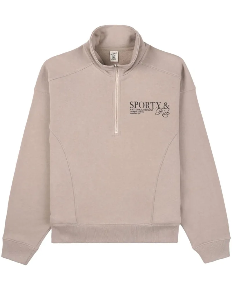 SPORTY & RICH SR Initiative Sweatshirt Grau