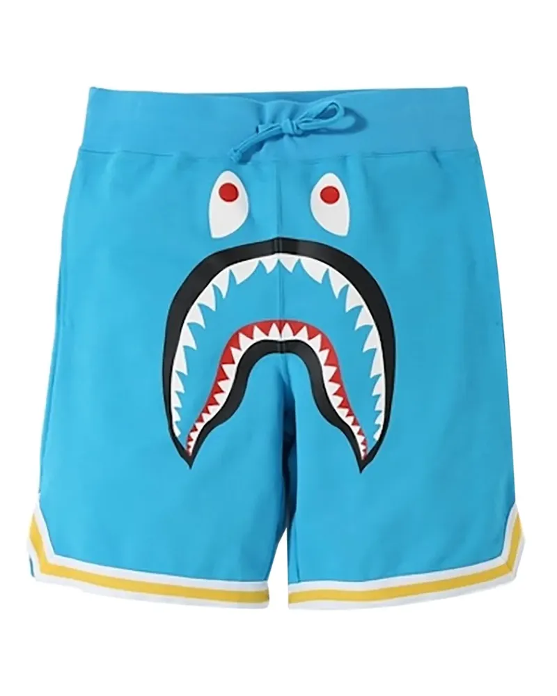 BAPE shark basketball sweatshort - Blau Blau