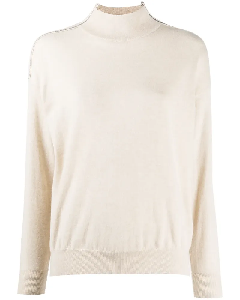 Brunello Cucinelli Pullover aus Kaschmir - Nude Nude