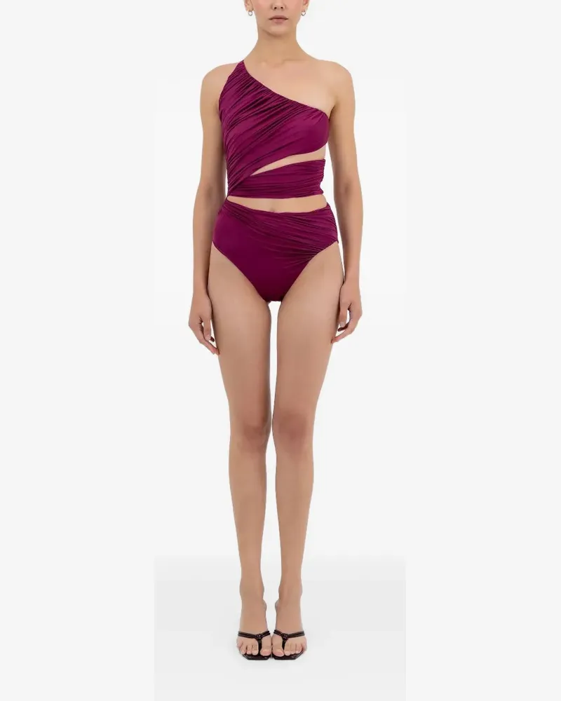 Maygel Coronel Manglar cut-out swimsuit - Violett Violett