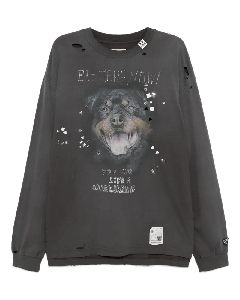 MIHARAYASUHIRO T-Shirt mit grafischem Print - Grau Grau
