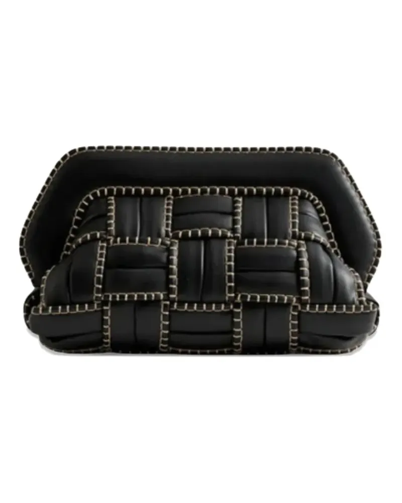 THEMOIRÈ Bestickte Clutch - Schwarz Schwarz