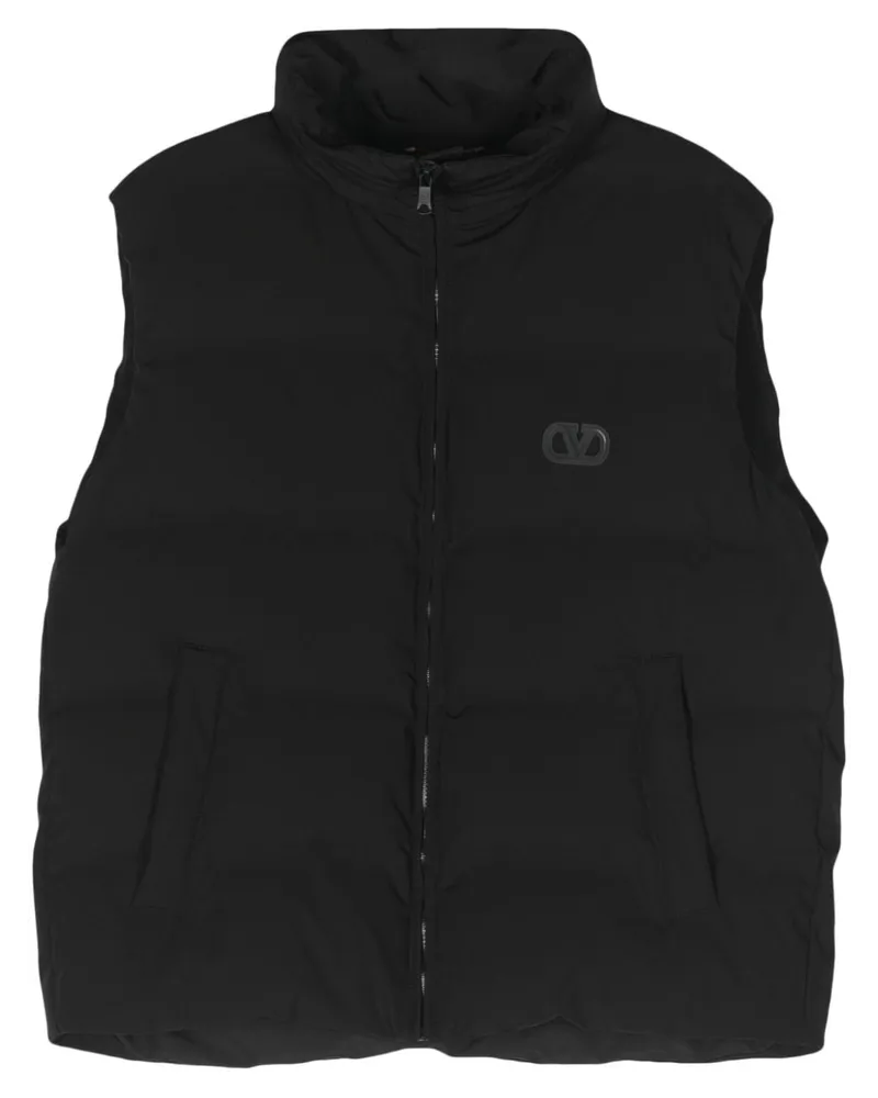 Valentino Garavani VLogo Signature Daunenweste - Schwarz Schwarz