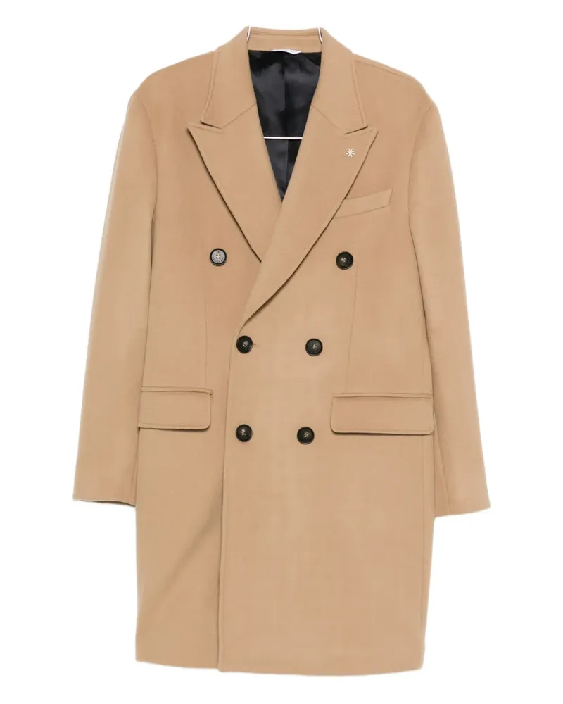 Manuel Ritz double-breasted coat - Nude Nude