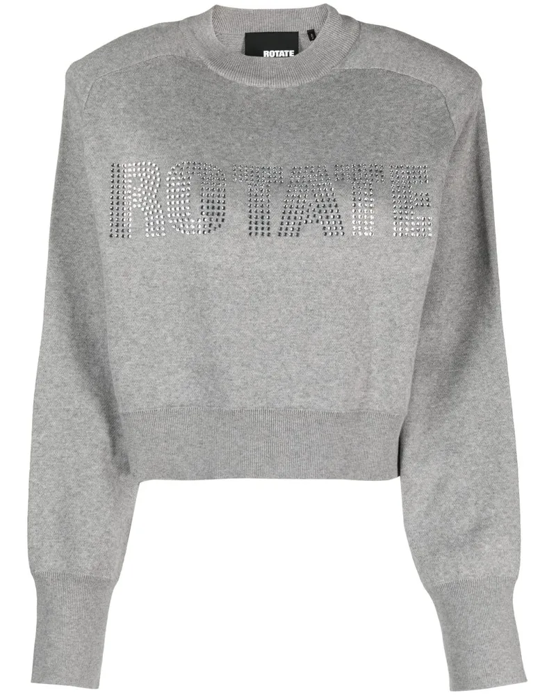ROTATE Birger Christensen Firm Sweatshirt aus Bio-Baumwolle - Grau Grau