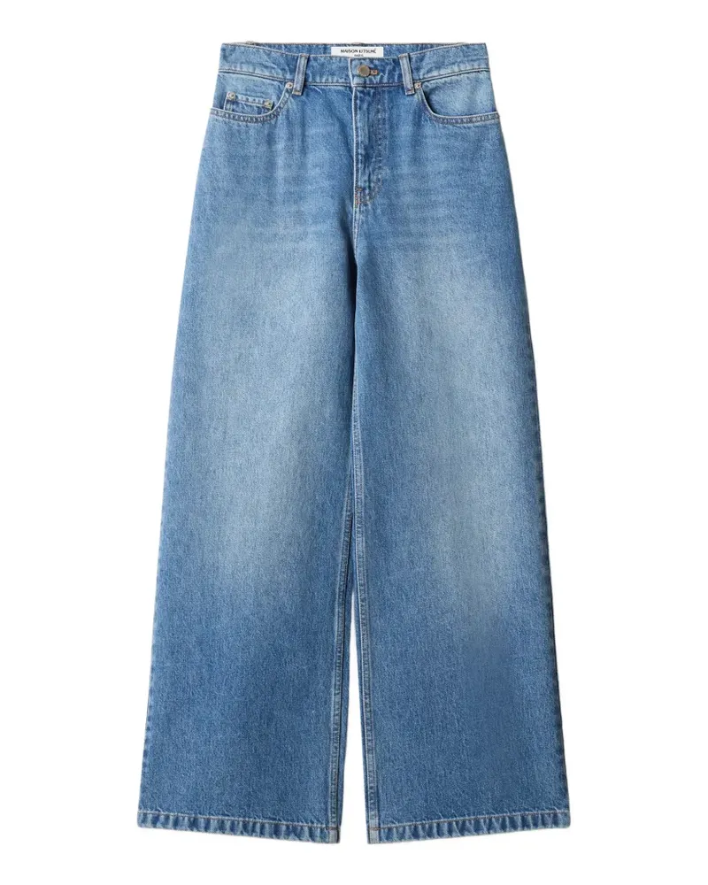 Kitsuné wide-leg jeans - Blau Blau
