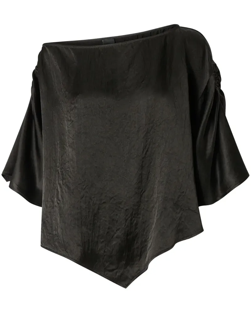 Pinko Oberteil aus Satin - Schwarz Schwarz