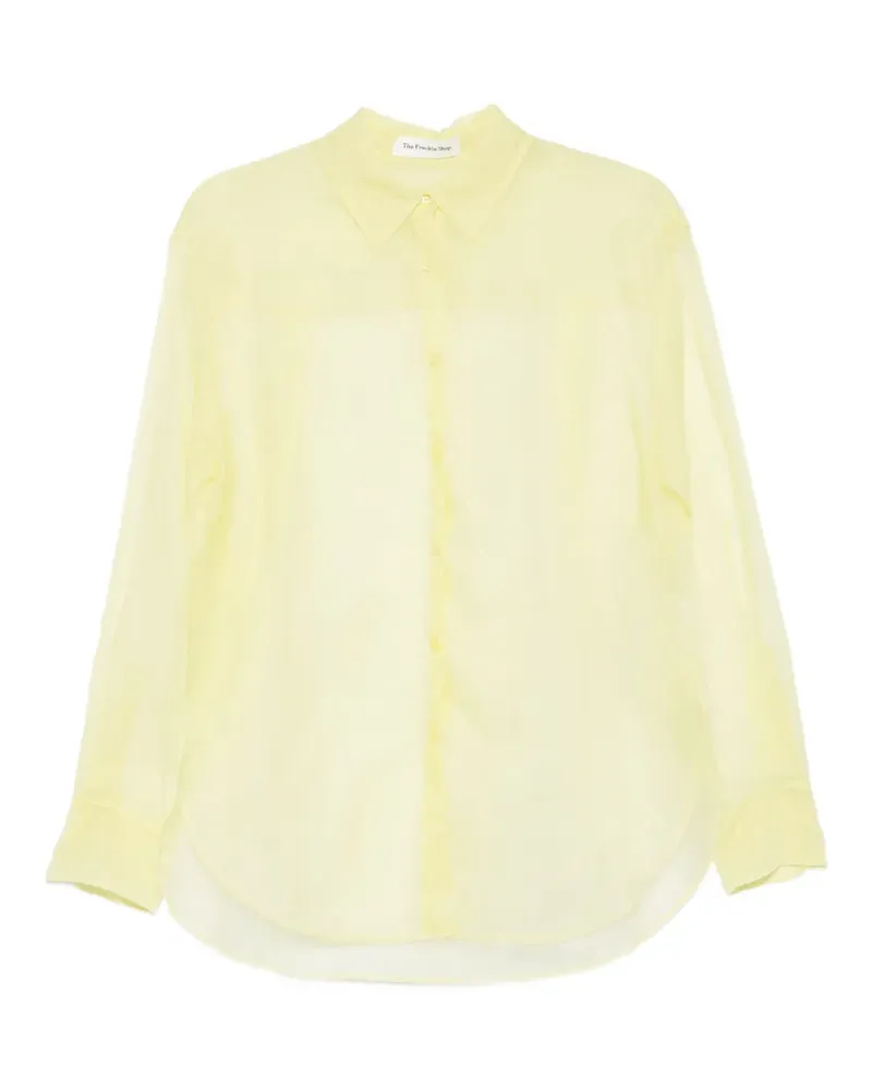 FRANKIE Shop sheer button-up shirt - Gelb Gelb