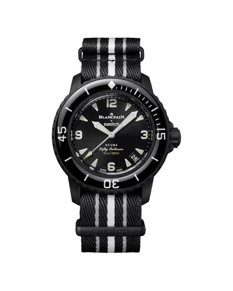 Blancpain x Swatch Ocean Of Storms 42.3mm watch - Schwarz Schwarz