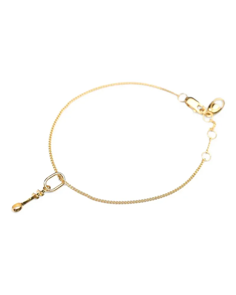 CAPSULE ELEVEN Halskette mit goldfarbenem Schloss-Anhänger Gold