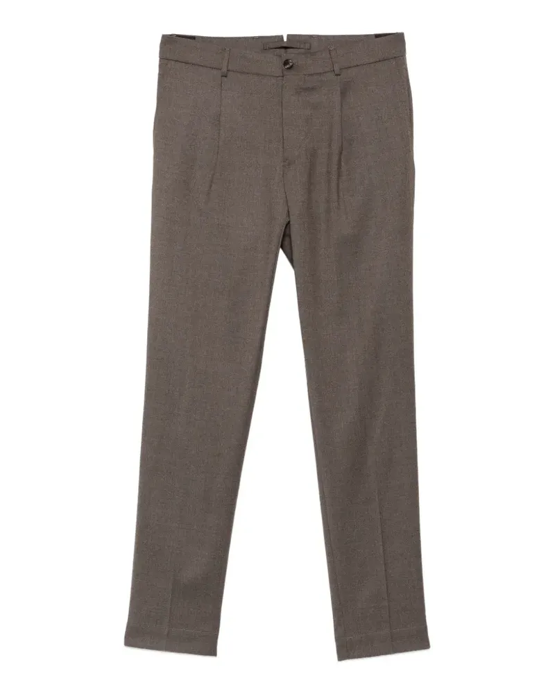 Incotex Plissierte Tapered-Hose - Braun Braun