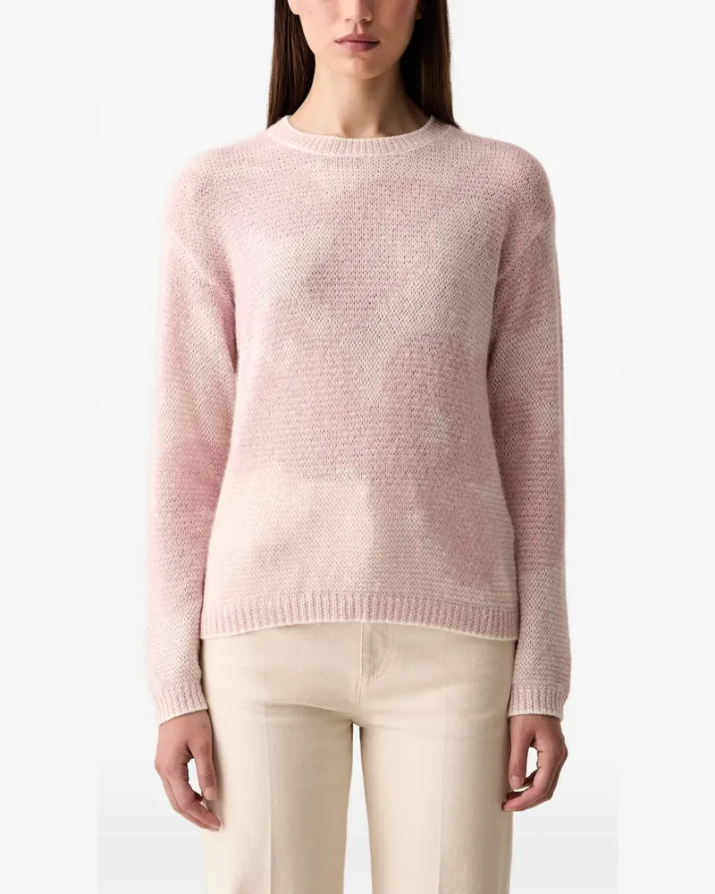 JOOP! abstract-pattern round-neck sweater - Rosa Rosa