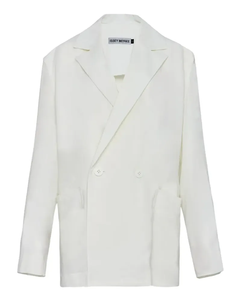 Issey Miyake double-breasted blazer - Weiß Weiß