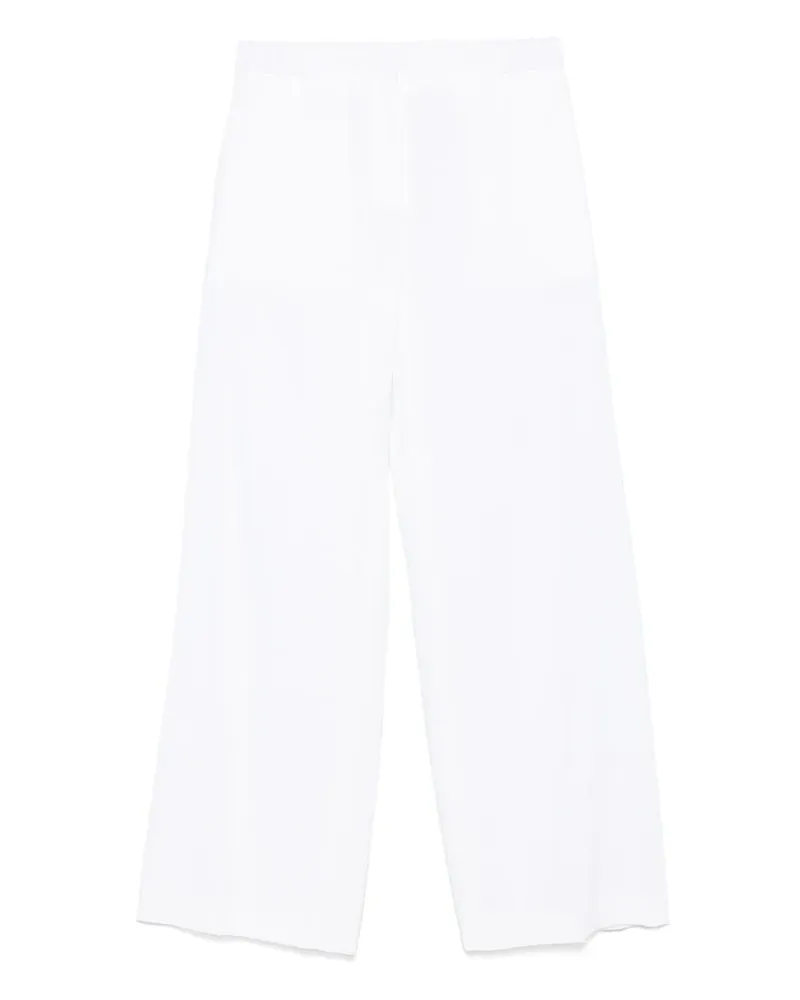 HUGO BOSS Hose mit Faltendetail - Weiß Weiß