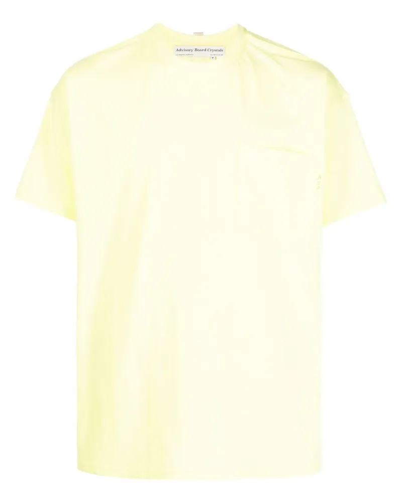 Abc. T-Shirt mit aufgesetzter Tasche - Gelb Gelb