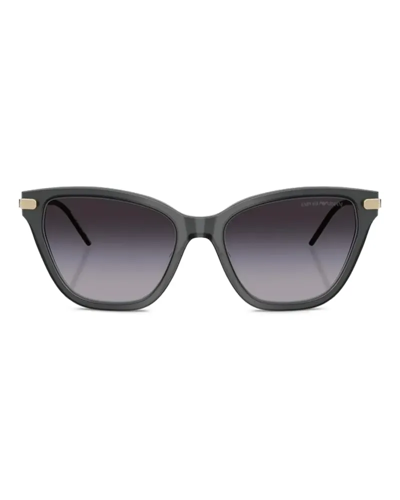 Emporio Armani Sonnenbrille mit Cat-Eye-Gestell - Schwarz Schwarz