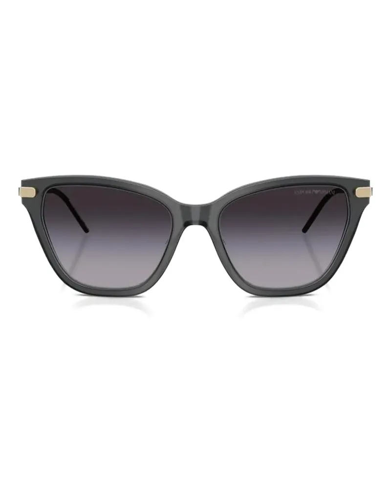Emporio Armani Sonnenbrille mit Cat-Eye-Gestell - Schwarz Schwarz