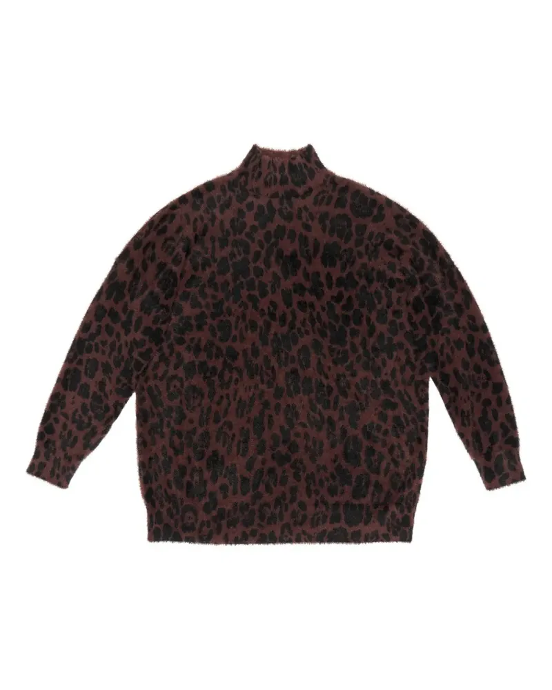 BIMBA Y LOLA Pullover mit Leoparden-Print - Braun Braun