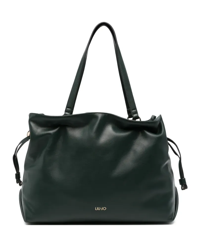 Liu Jo Handtasche mit Logo-Schild - Grün Grün