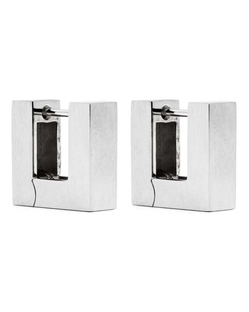 Tom Wood Eckige Creolen - Silber Silber